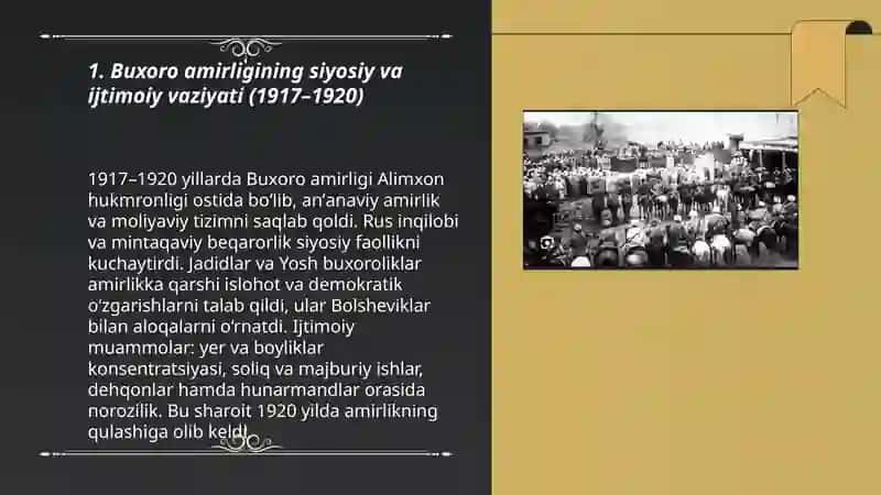 Buxoro xalq sovet respublikasining tashkil etilishi 3