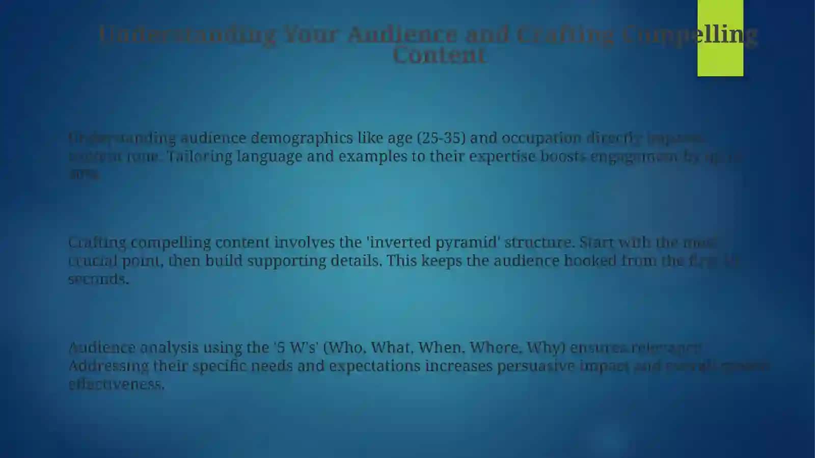 Public speaking techniques 3