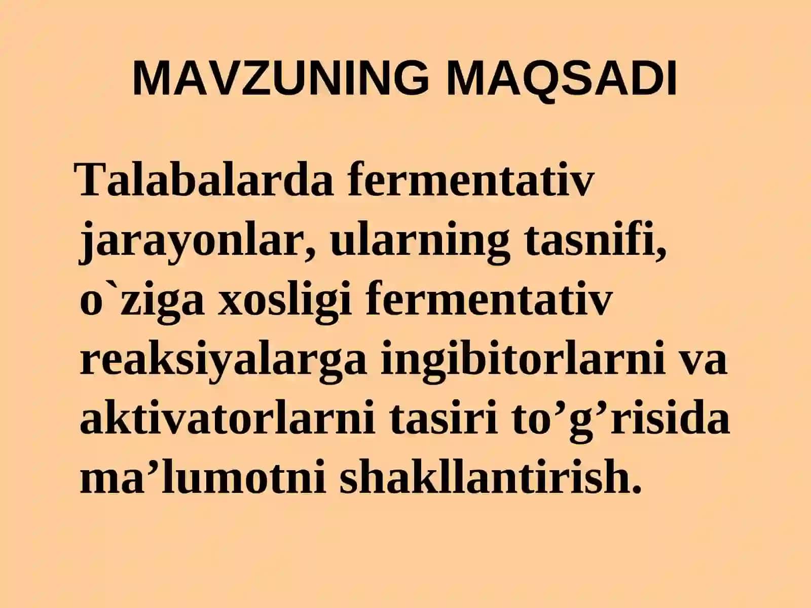 Mavzu:17 Fеrmеntlarning tuzilishi, xususiyati va ta'sir etish mеxanizmi. Fеrmеntlar faolligining boshqarilishi 3