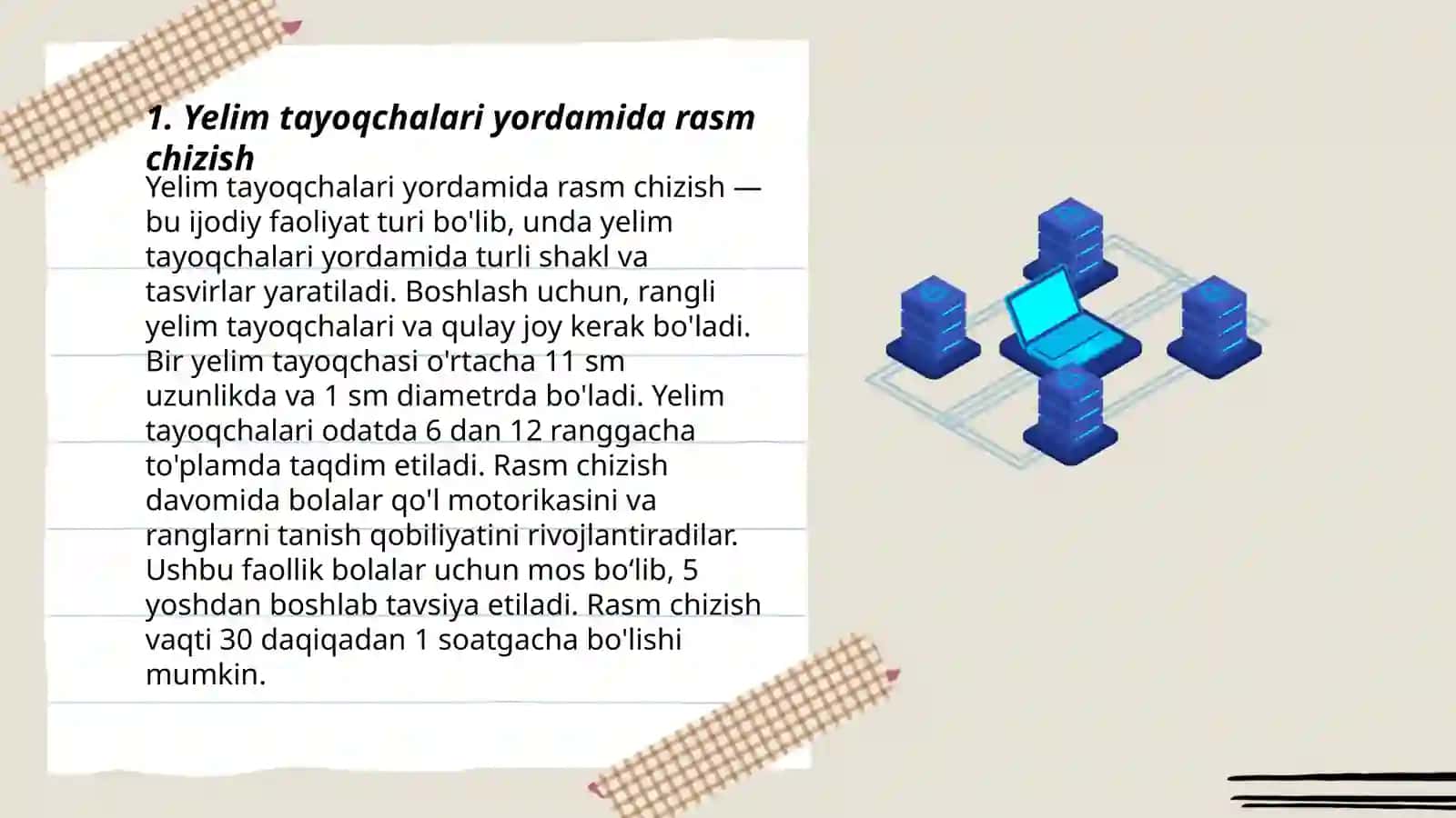 Bolalarni noan'anaviy ashyolar va texnik usullar yordamida rasm chizish texnikasiga òrgatish 3