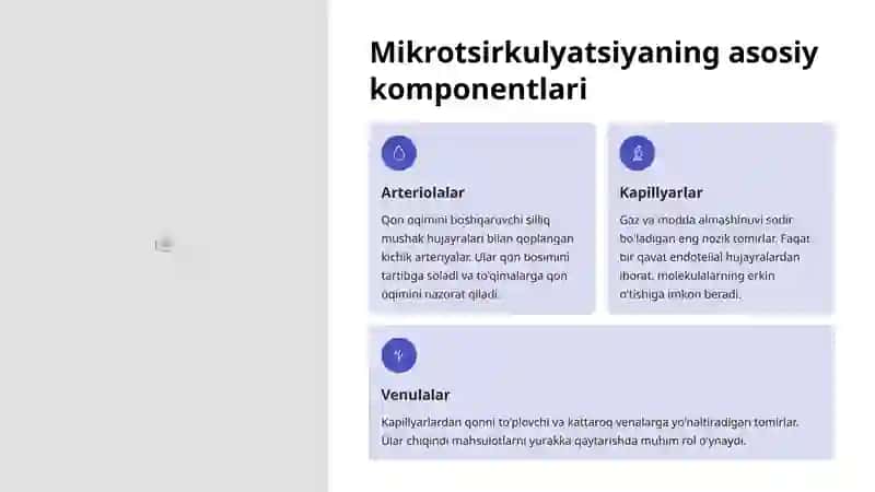 Mikrotsirkulyatsiya Tuzilishi: Qon Aylanishining Kichik Dunyoqarashi 3