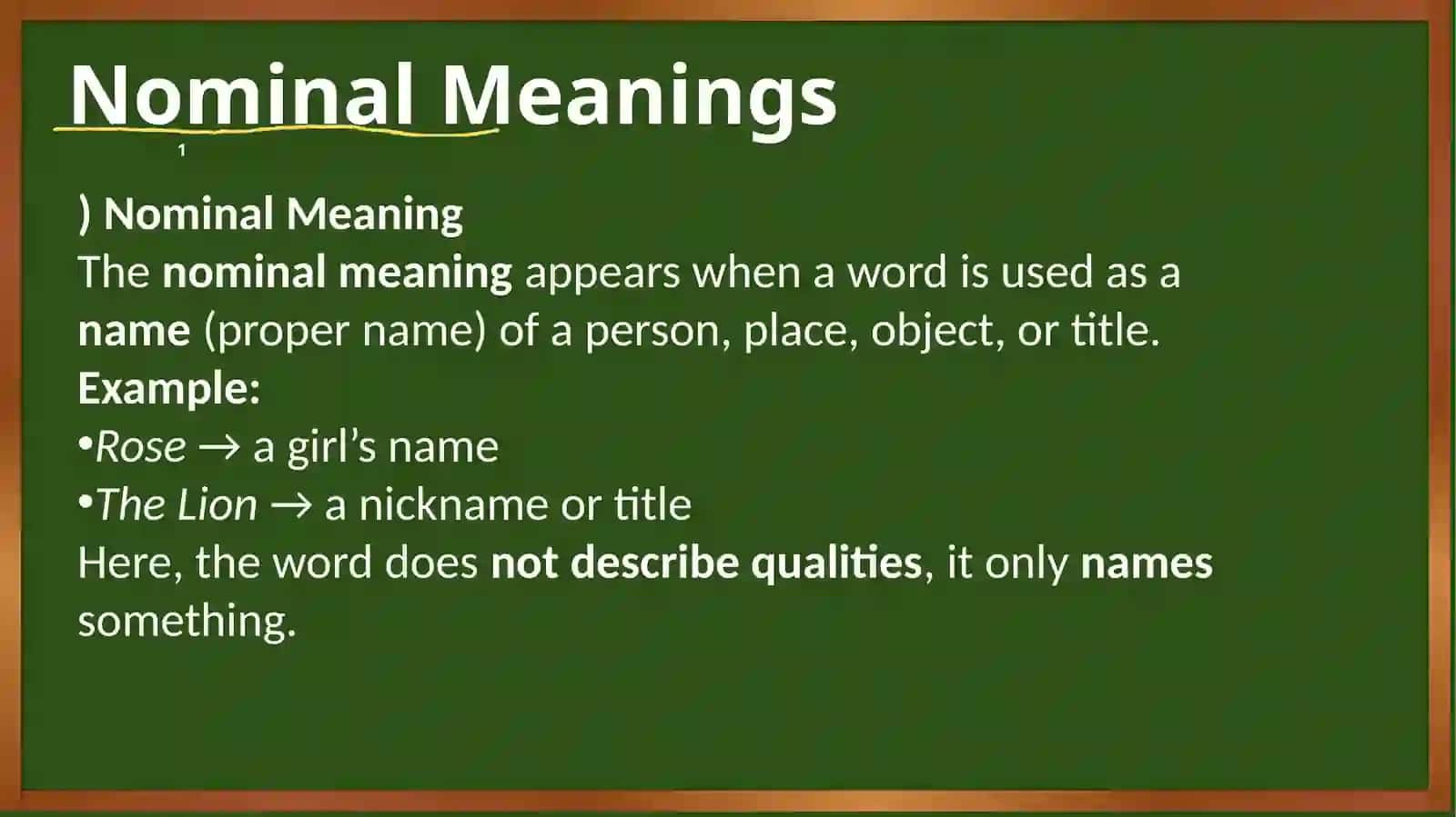Interaction of Logical and Nominal Meanings: Autonomous 3