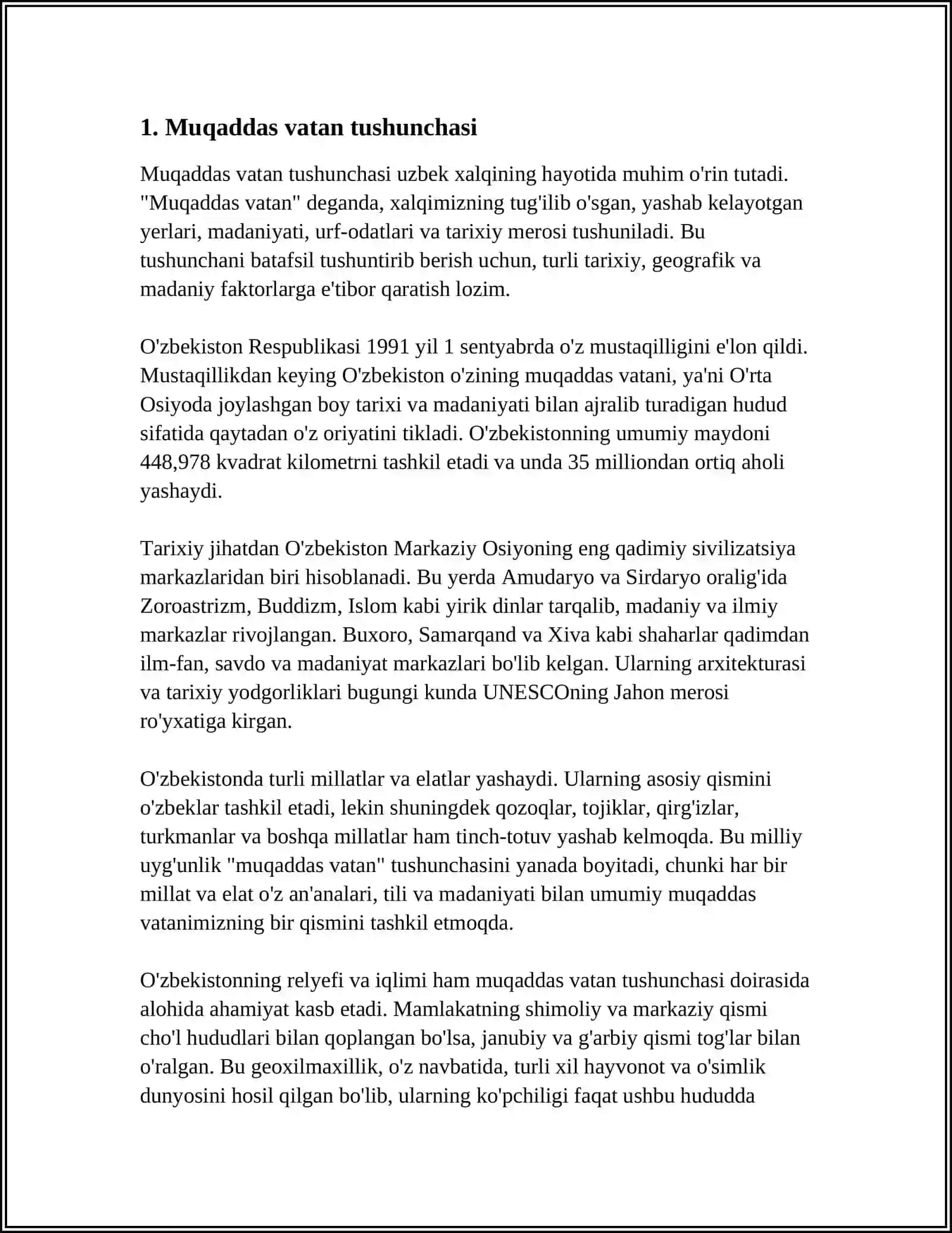 MUQADDAS VATAN BOYROG'I 3