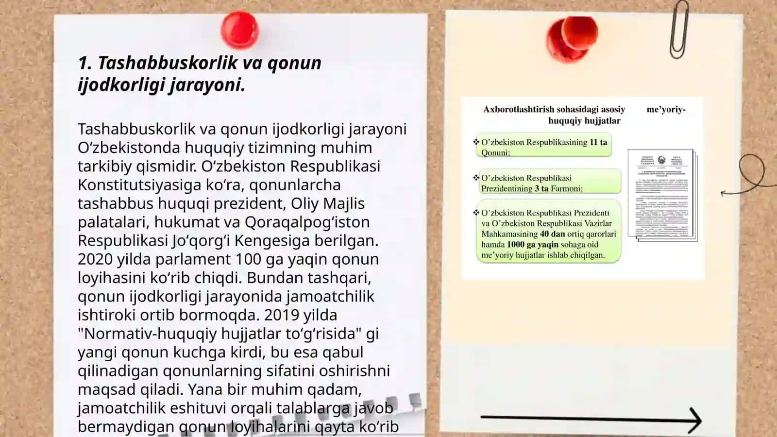 Tashabbuskorlik - qonun ijodkorligi, qonunlarni hayotga tatbiq qilish va huquqiy targ'ibotning muhim omili 3