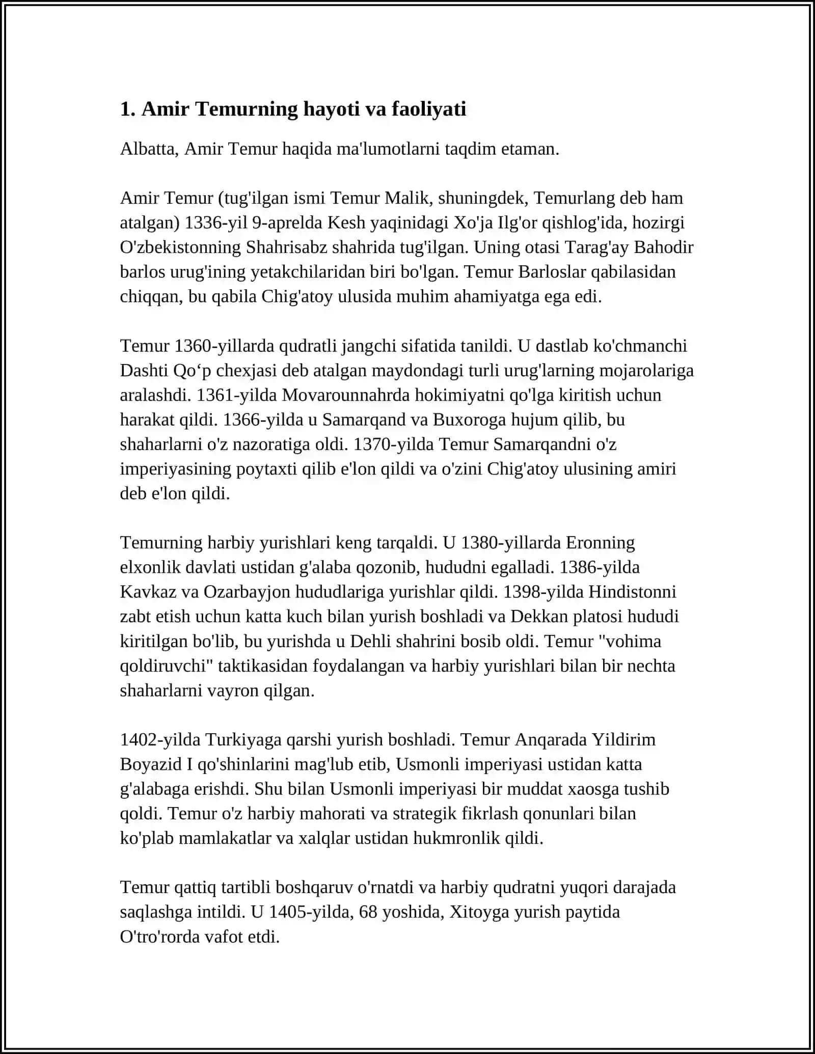 AMIR TEMUR-BUYUK DAVLAT ARBOBI 3
