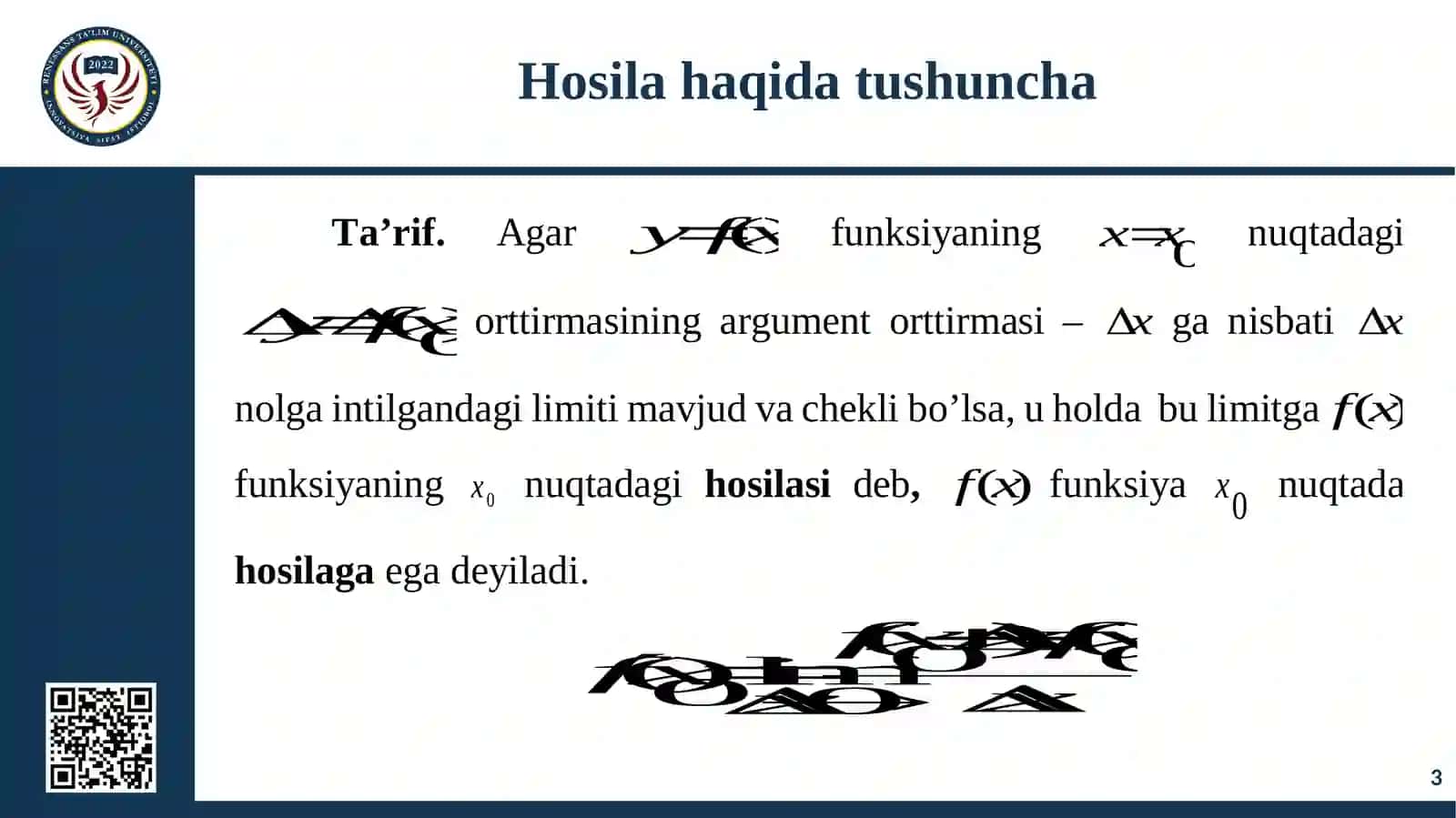 HISOB (CALCULUS) 3