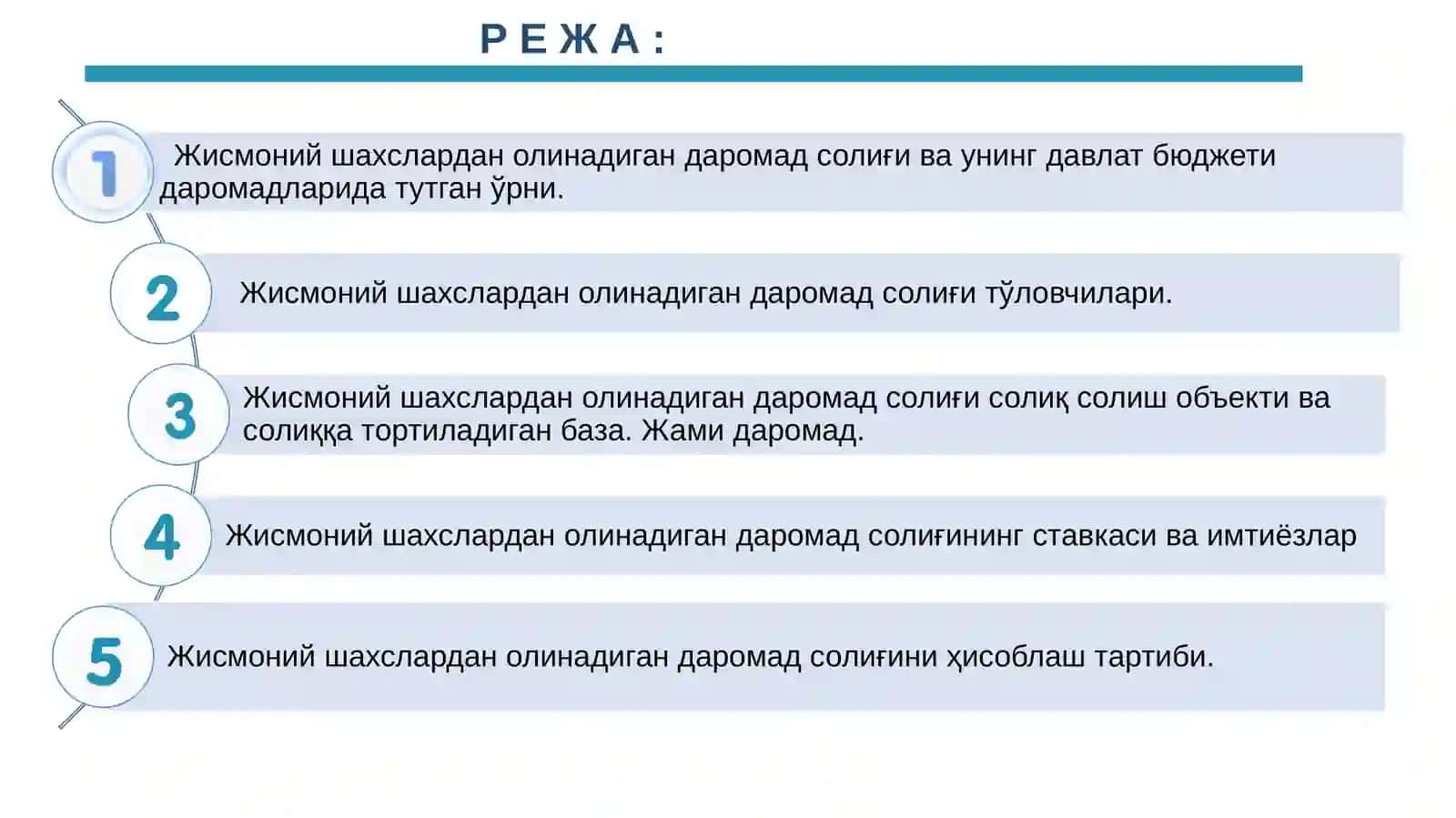 "Солиқлар ва солиққа тортиш" фанидан маъруза машғулоти 3