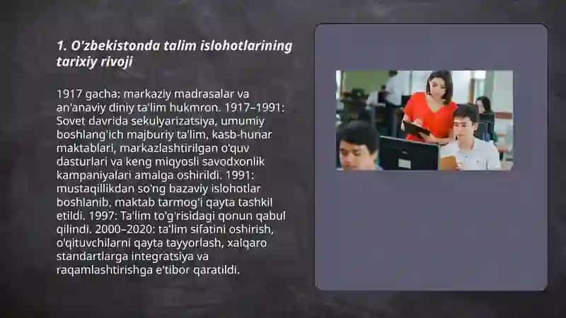 O'zbekistonda talim islohotlari 3