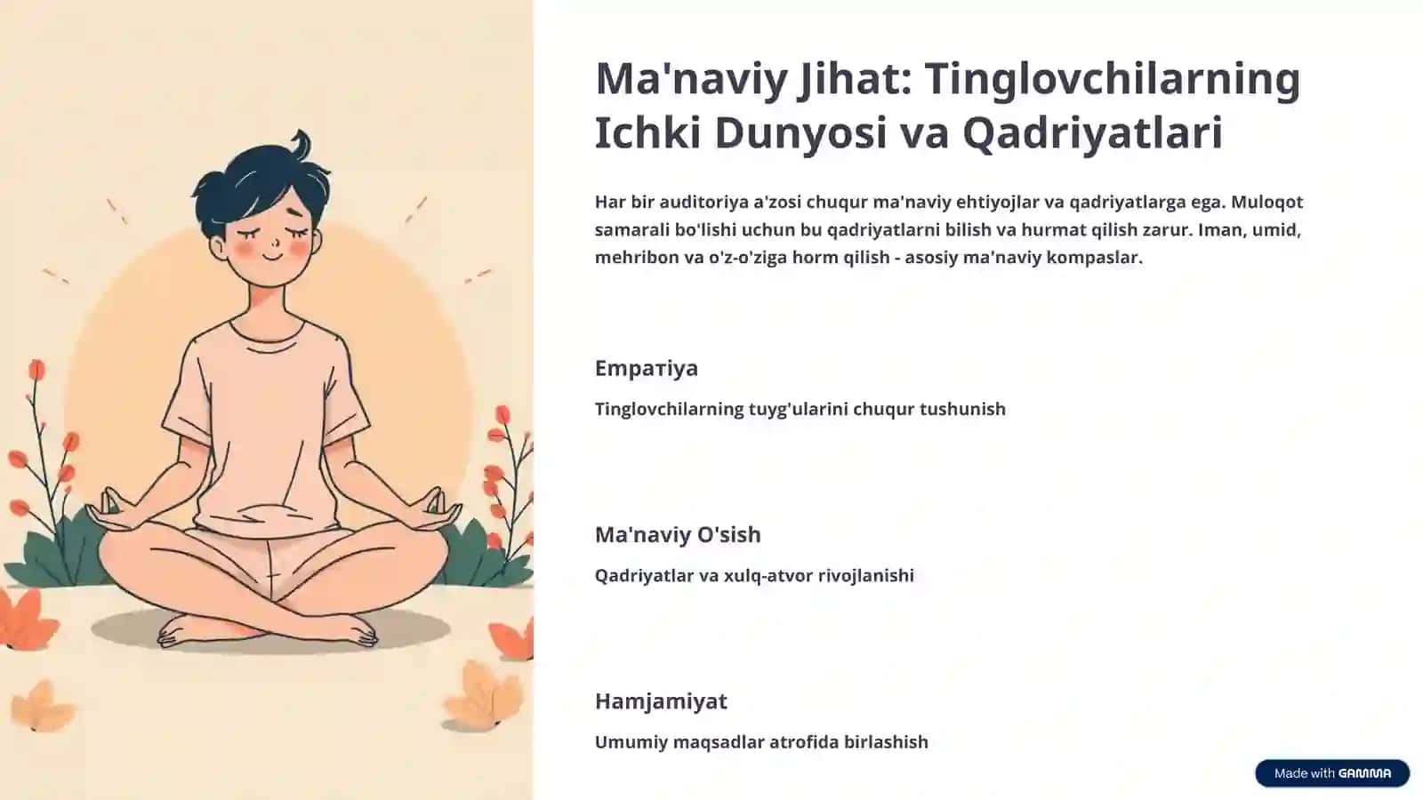 Auditoriyani Huquqiy, Ma'naviy, Axloqiy va Madaniy Baholash 3