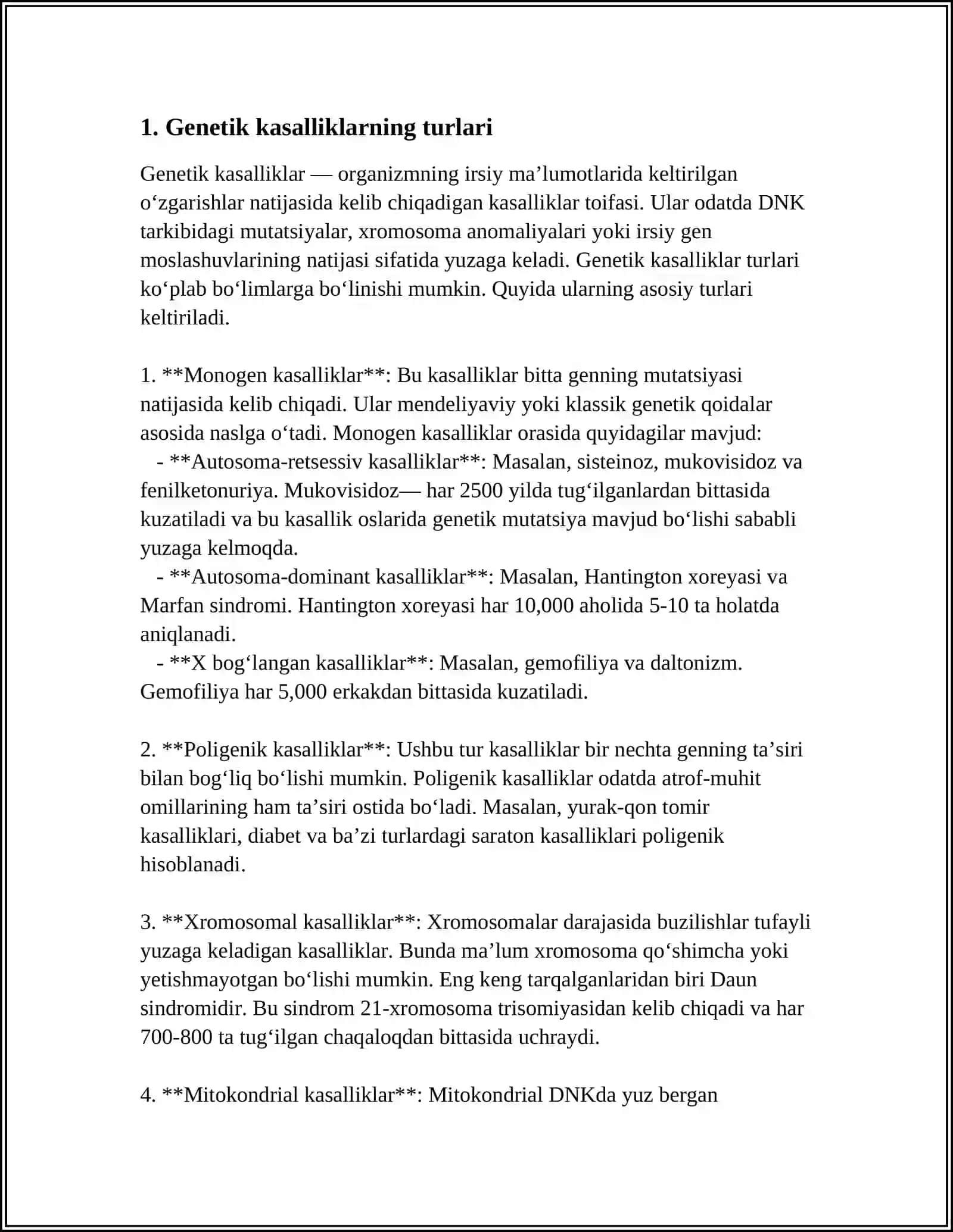 GEN KASALLIKLARI 3