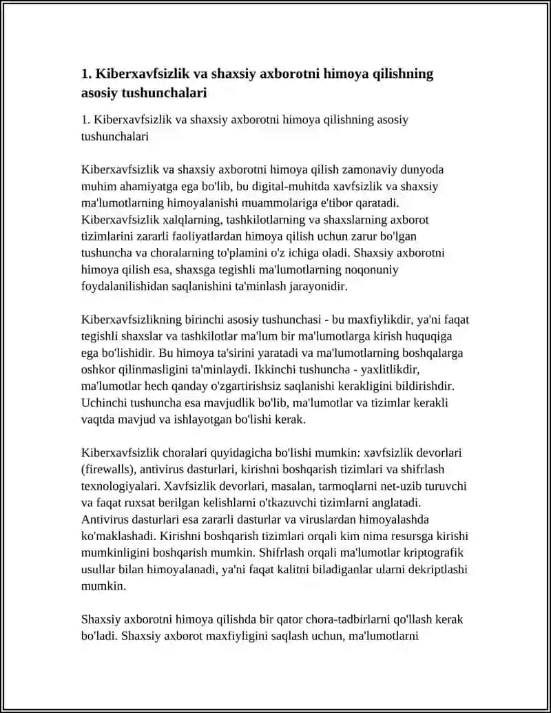 KIBERXAVFSIZLIK VA SHAXSIY AXBOROTLARNI HIMOYA QILISH MADANIYATI 3