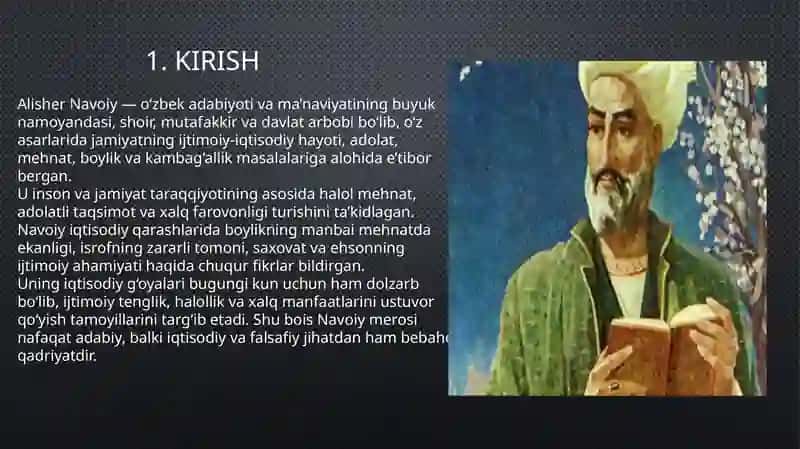 Alisher Navoiyning Iqtisodiy G‘oyalar va Qarashlar 3