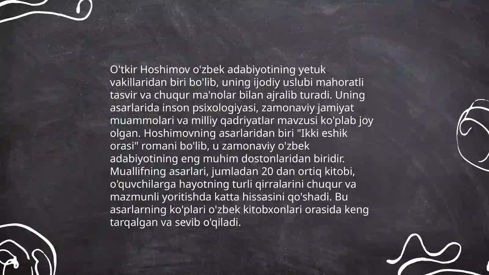 Tushda kechgan umrlar asarining mavzui 3
