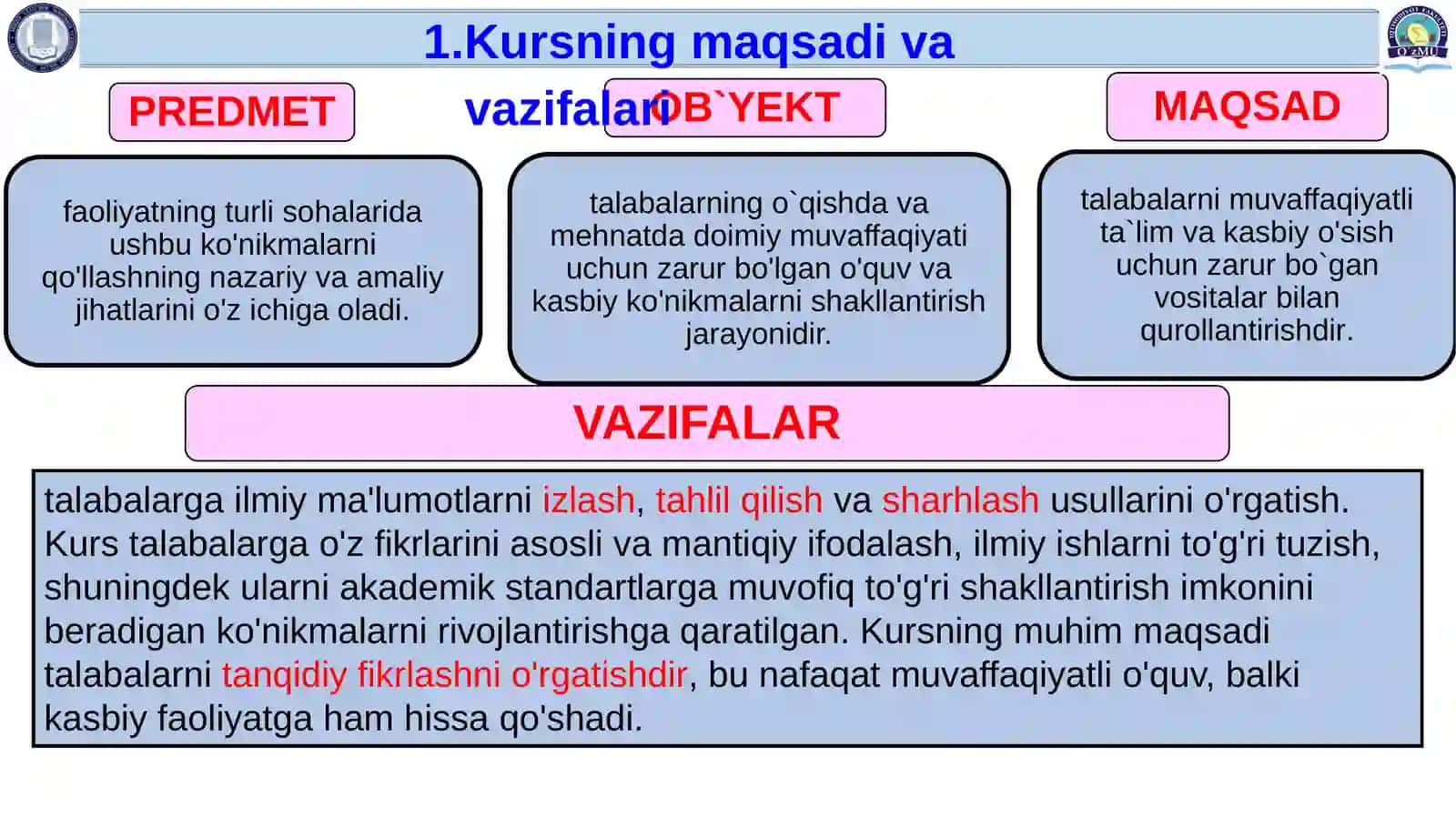 Akademik o'qishasoslari 3