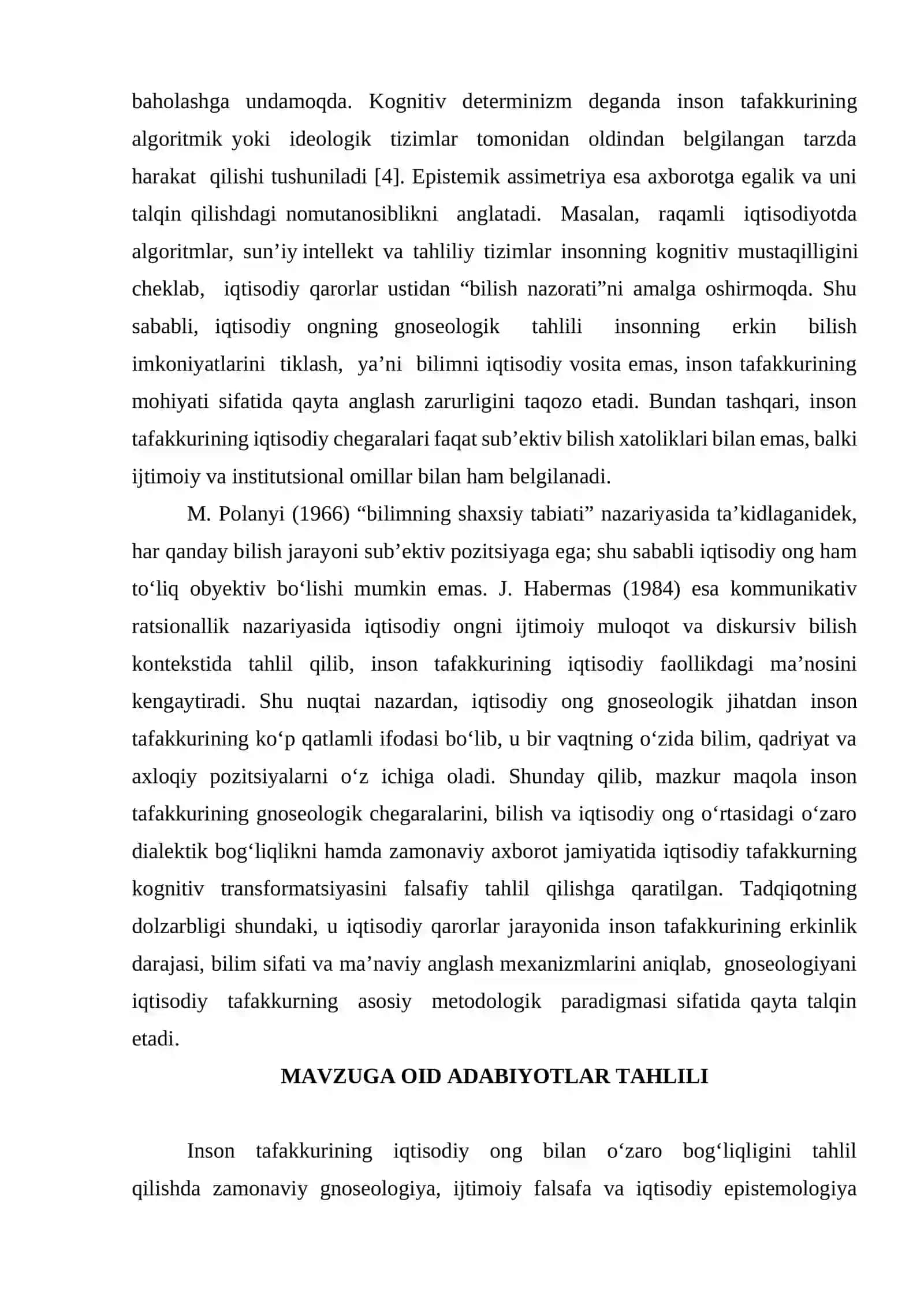 IQTISODIY TADQIQOTLARNING GNOSEOLOGIK JIHATLARI 3