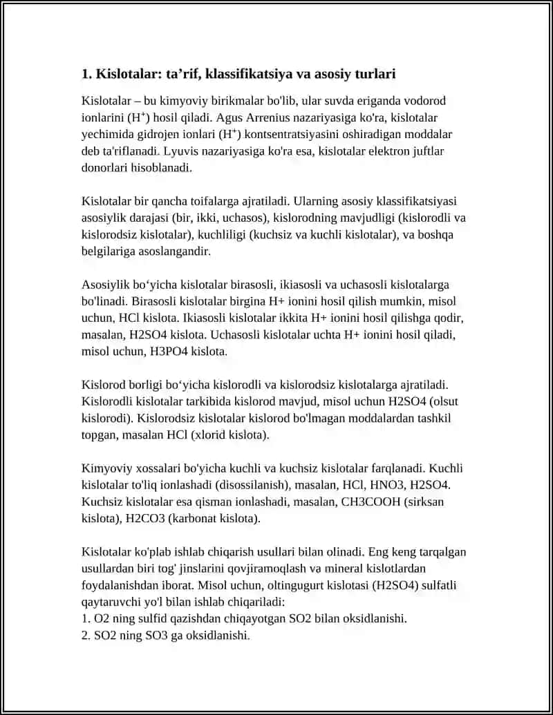 Kislotalarni va ularning struktura tuzilishi 3