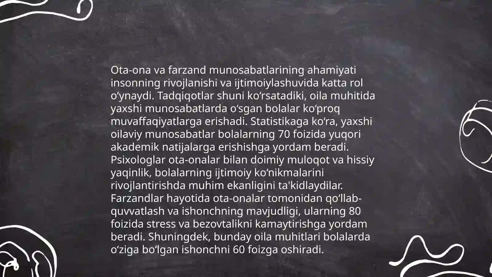 Xalq pedagogikasida ota-ona va farzandlar oʻzaro munosabatlari 3
