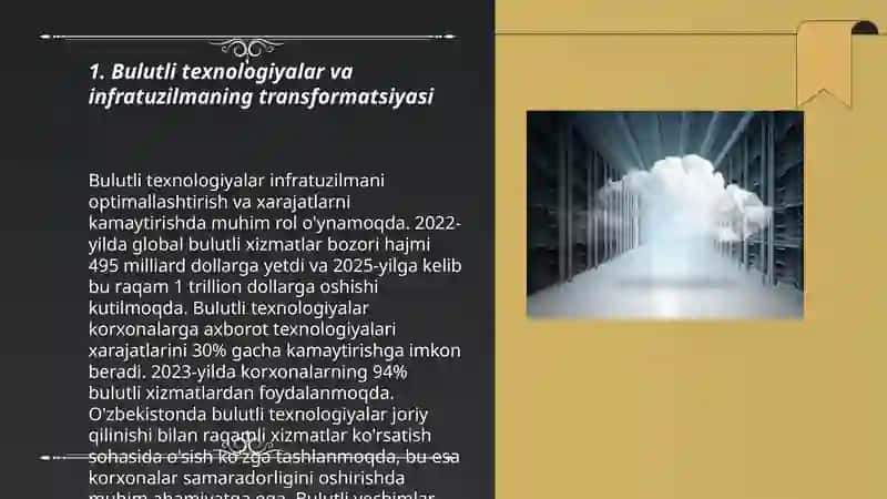 BULUTLI TEXNOLOGIYALARNING INFRATUZILMANI RIVOJLANTIRISHDAGI ROLI 3