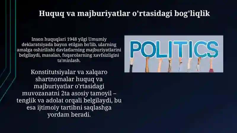 Inson huquqlari va majburiyatlari 3