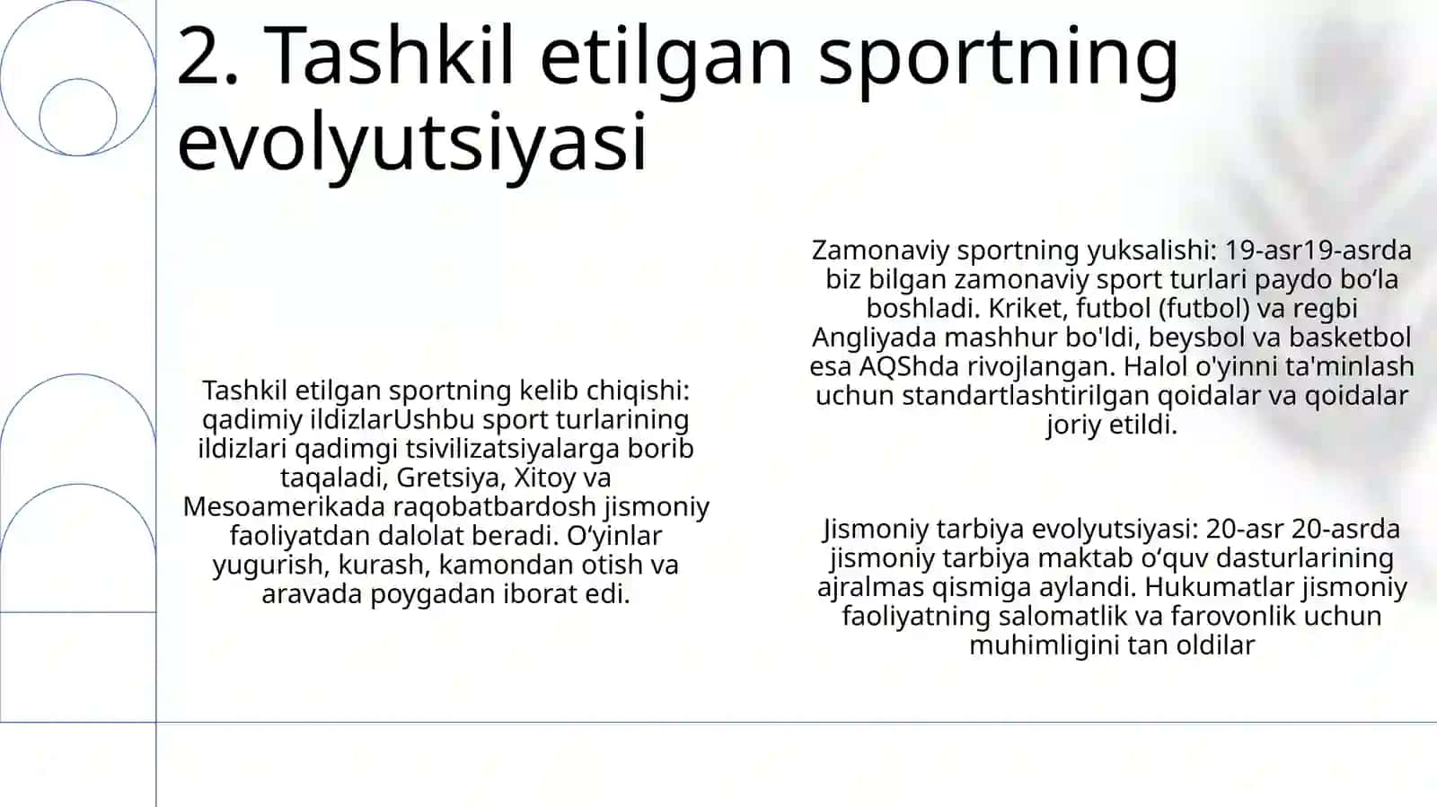 Jismoniy Madaniyat Tizimining Vujudga Kelishi 3