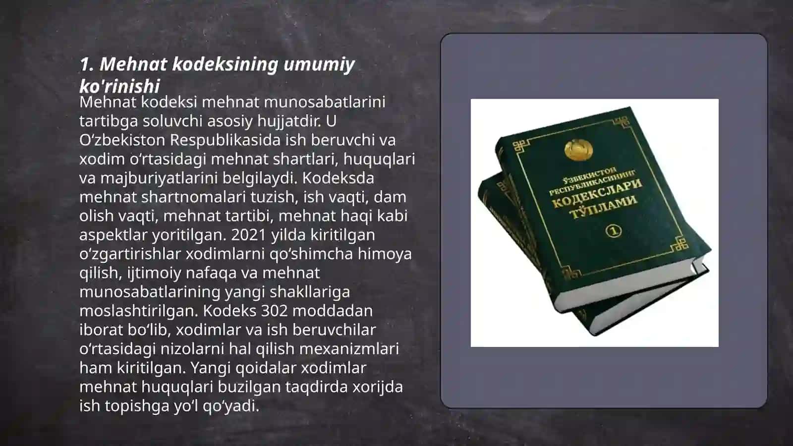 Mehnat Kodeksi va uning Ahamiyati 3