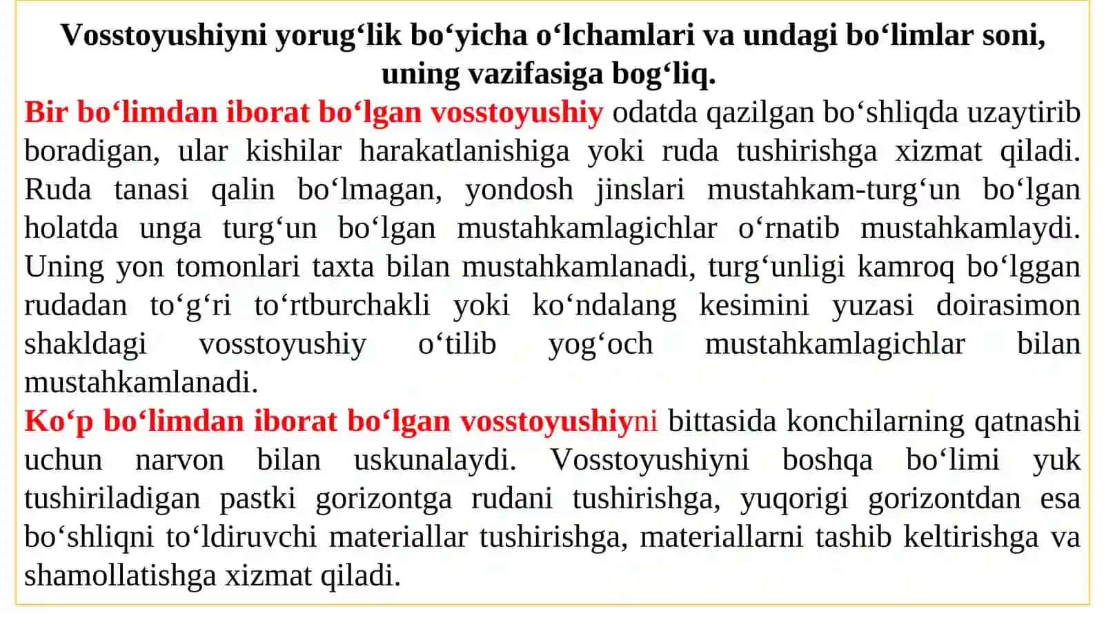 Tayyorlashning umumiy tartibi va vosstoyushiylarni joylashtirish 3