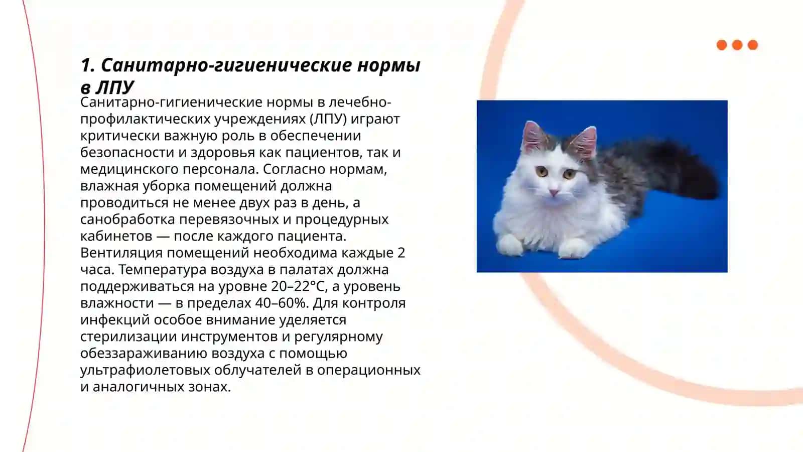 Санитарно-гигиенические нормы в ЛПУ 3