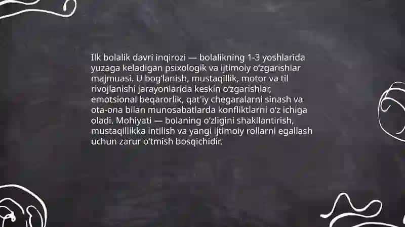 Ilk bolalik davri inqorozi 3