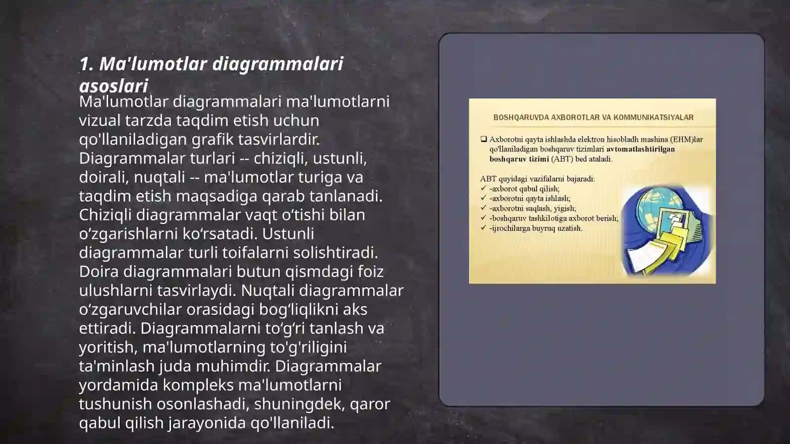 Axborot tizimlarida diagrammalar yordamida iqtisodiy axborotni tahlil qilish texnologiyasi 3