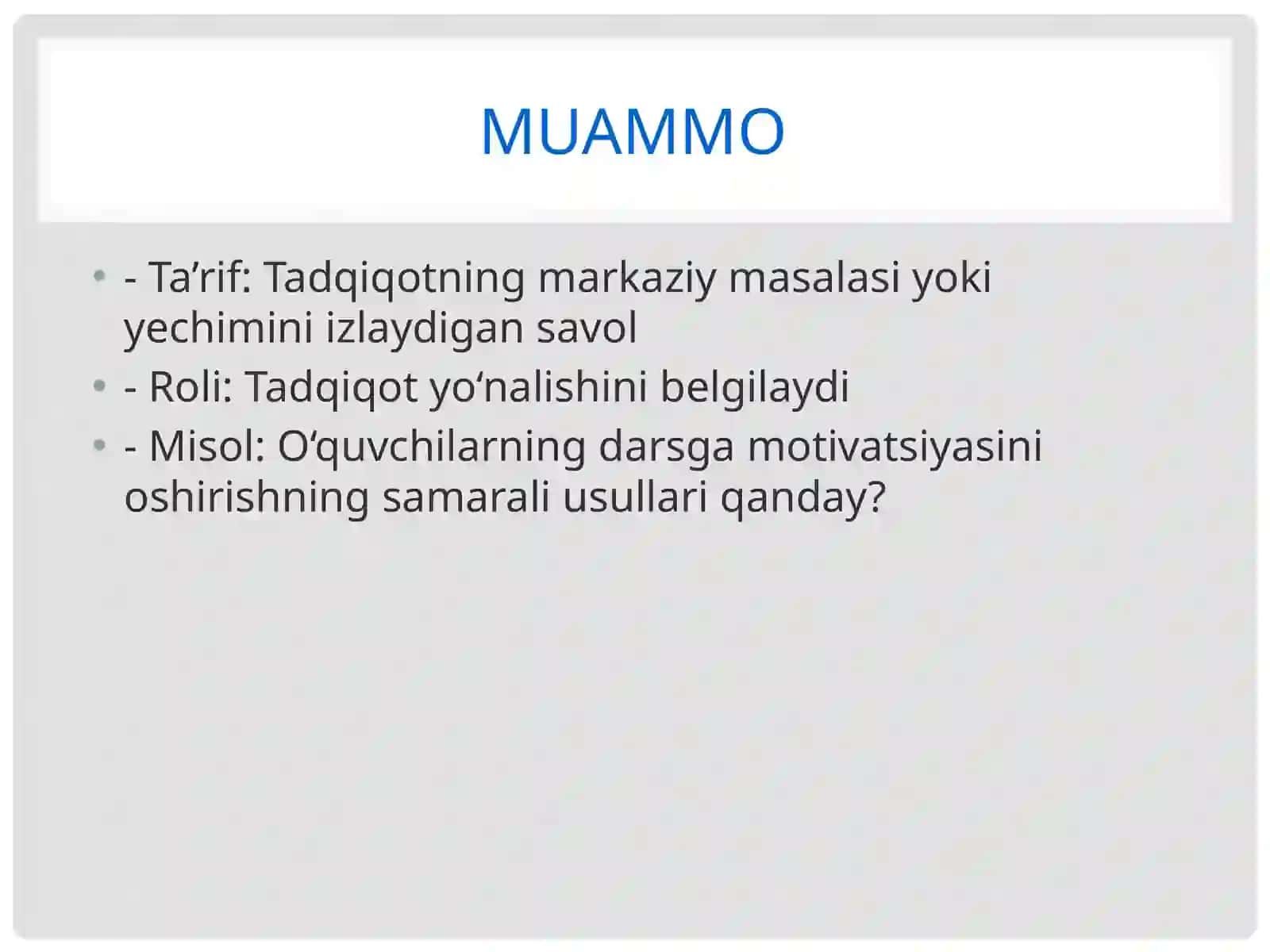 Ilmiytadqiqotdamuammovamuammolivaziyatningo‘zarobog‘liqligi 3