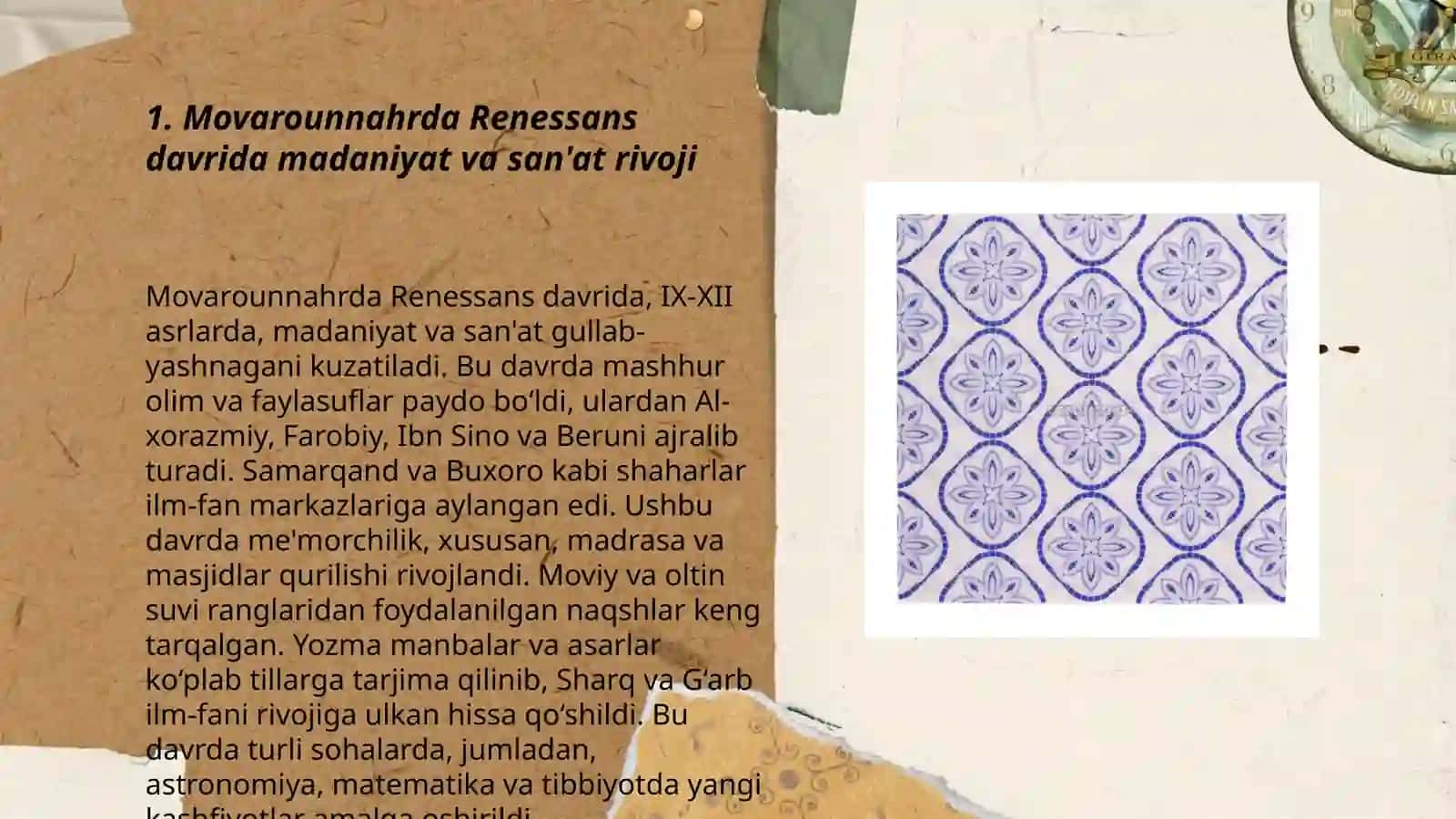 Movarounnahrda Renessans davrida madaniyat va san'at rivoji 3