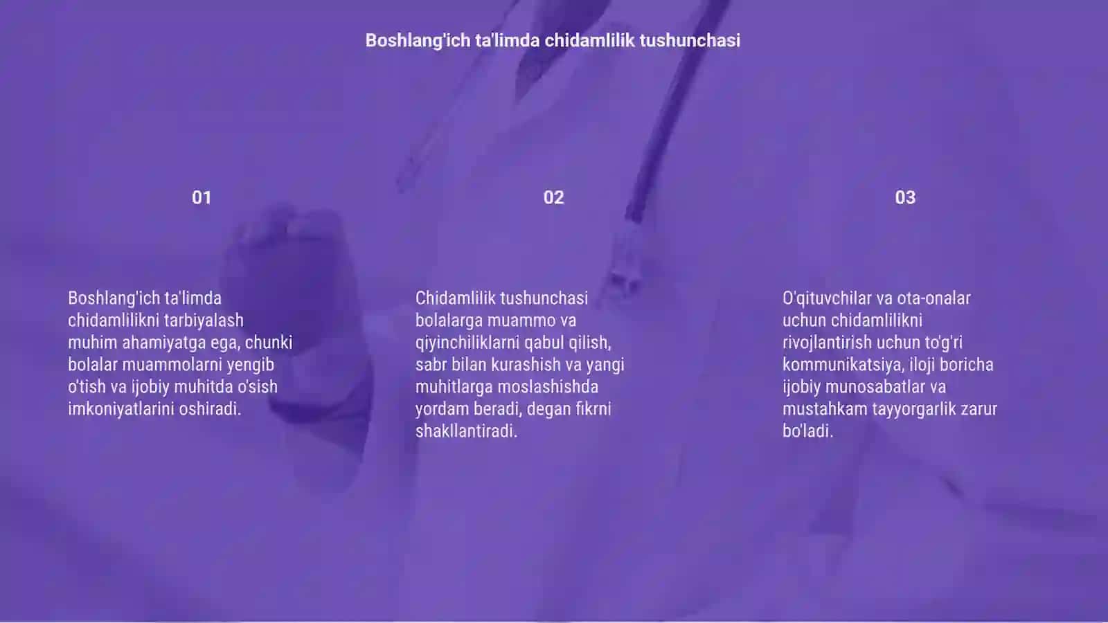 Boshlang'ich ta'limda chidamlilikni tarbiyalash 3