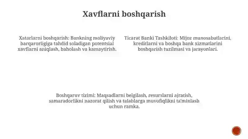 Tijorat banking tashkil qilish VA boshqarish tizimi 3