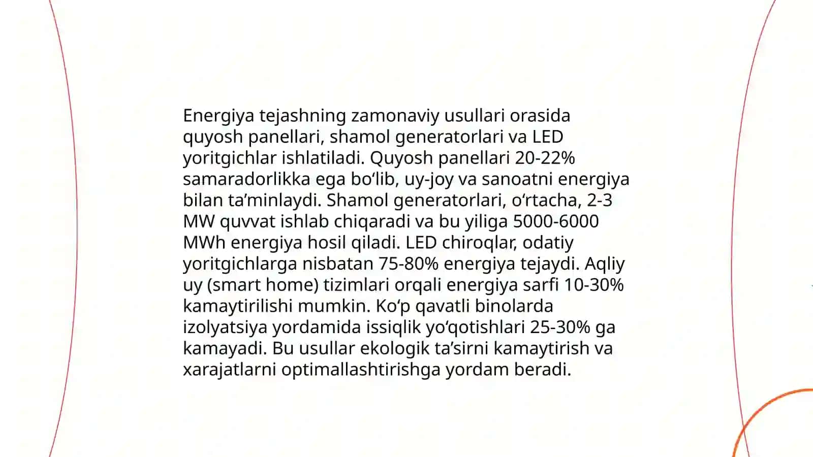 Energiya Tejash va Samaradorligi 3