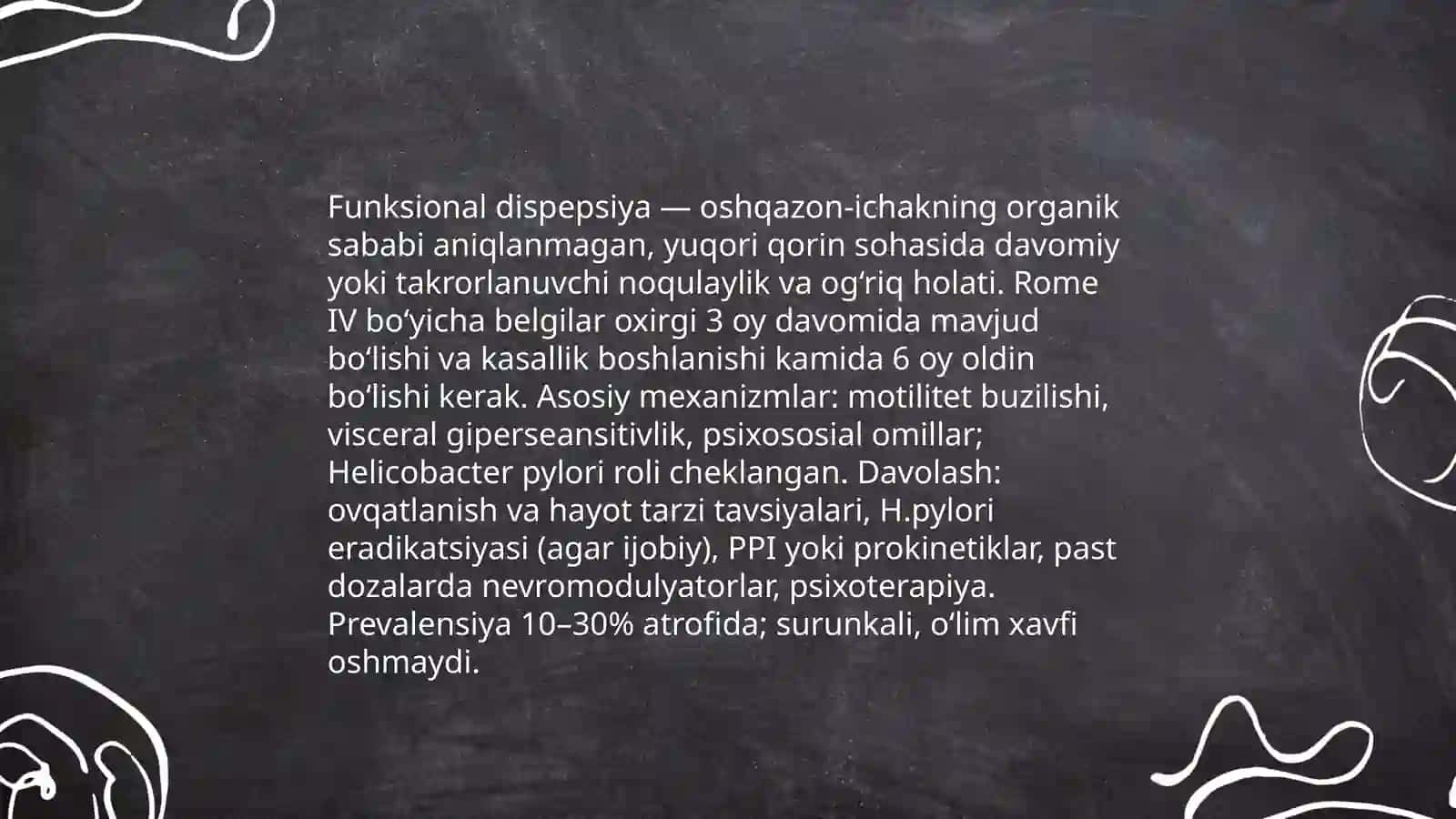 Dispeptik sindrom bila kechadigan kasalliklar 3