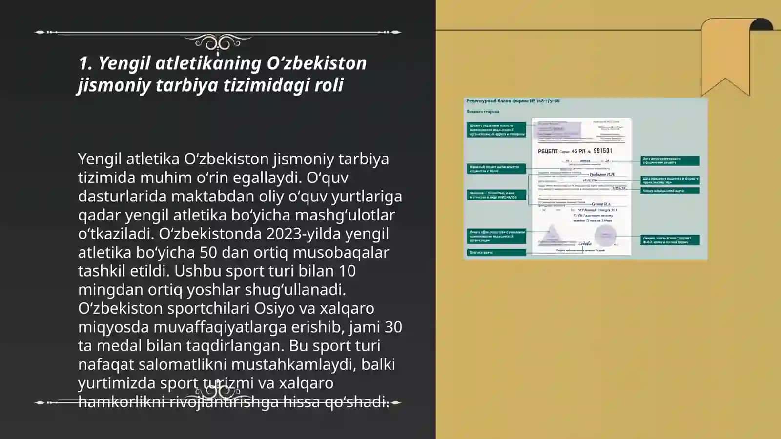 Oʻzbekiston Respublikasi jismoniy tarbiya tizimida yengil atletika oʻrni 3