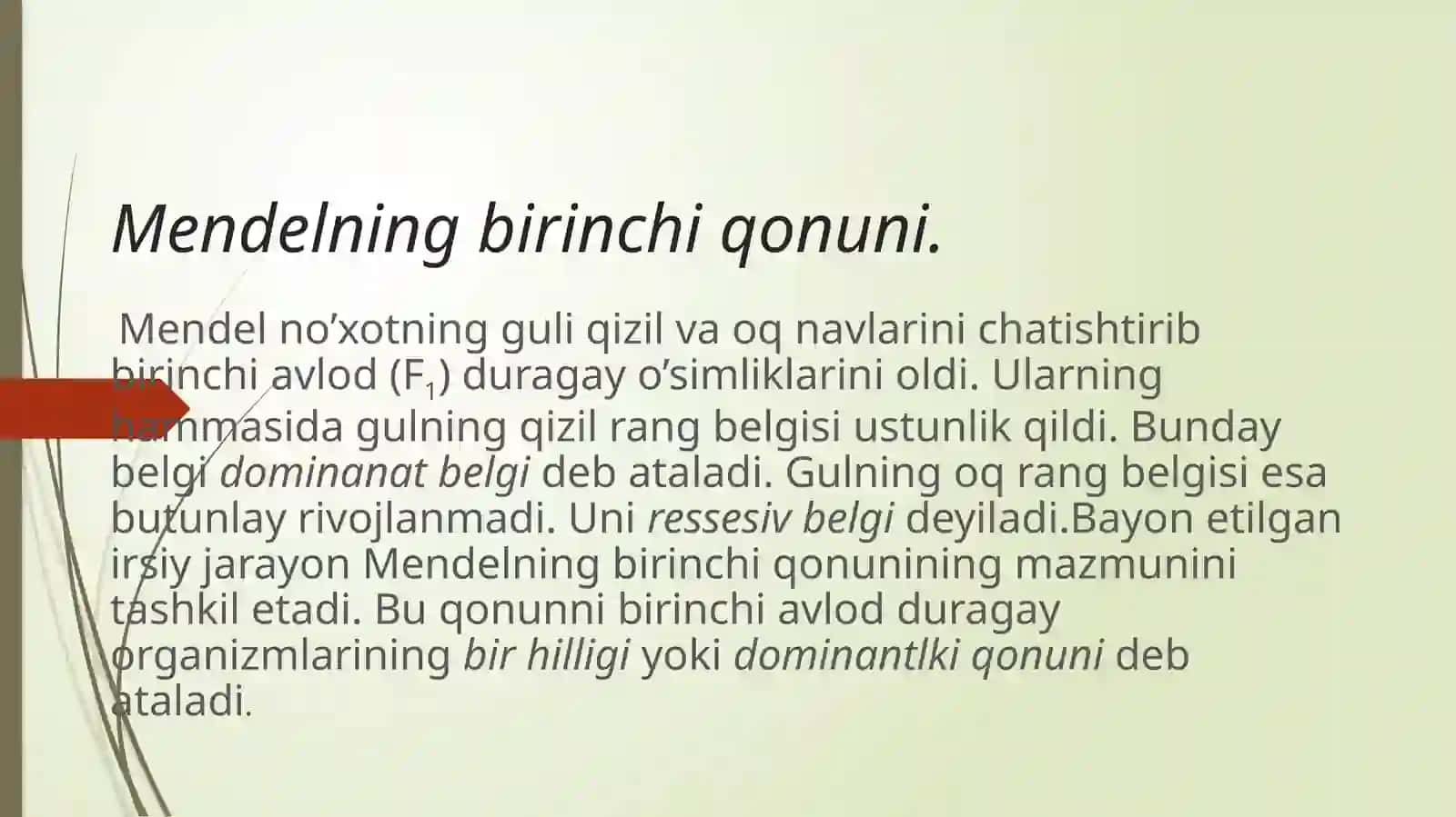 Monoduragay chatishtirish. Allel bo`lgan genlarning o`zaro ta`siri 3