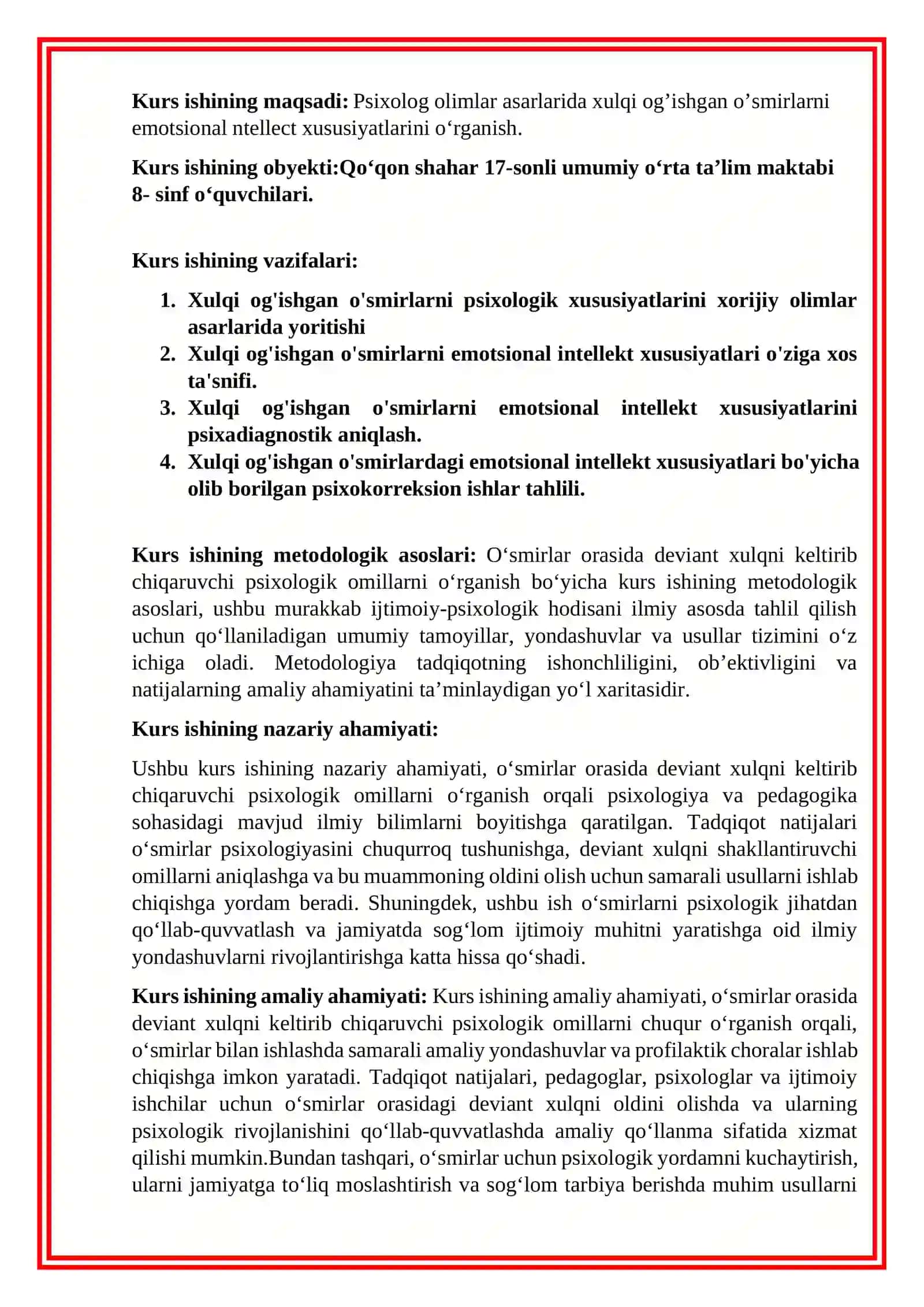Xulqi og'ishgan o'smirlarni emotsional intellekt xususiyatlari 3