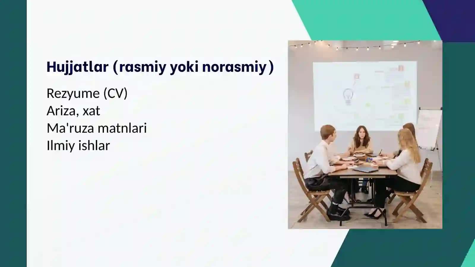 Shrift turi, o‘lchami va rangini o‘zgartirish. Matinni tekislash 3