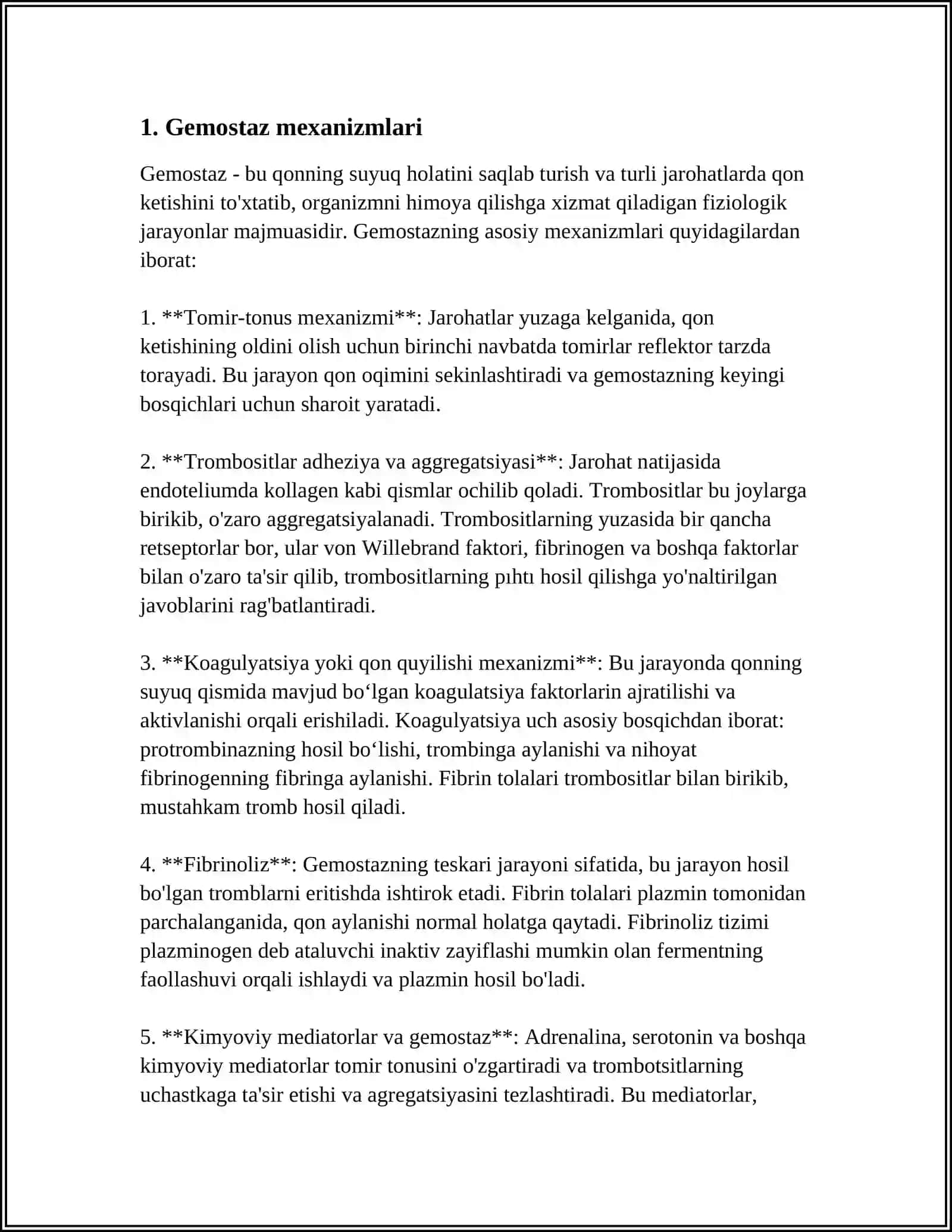 GEMOSTAZ QON GURUHLARI REZUSFAKTOR QON QUYISH USULLARI 3