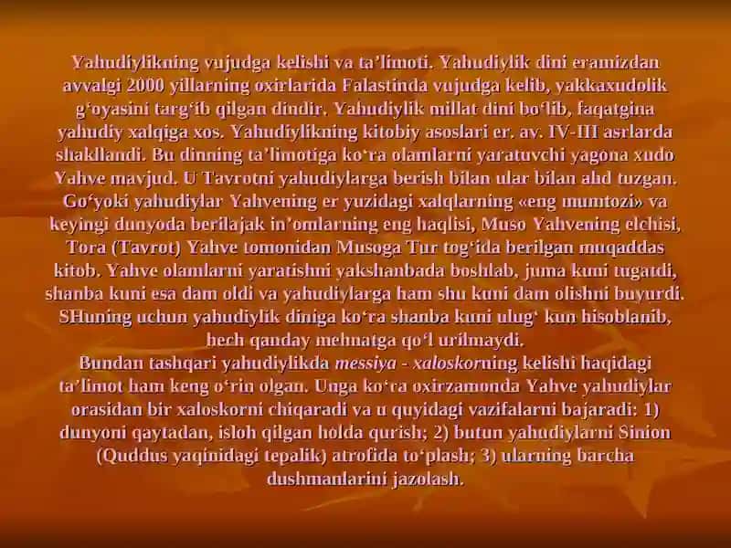 Yahudiylik va xristiyanlik dini manbalari 3
