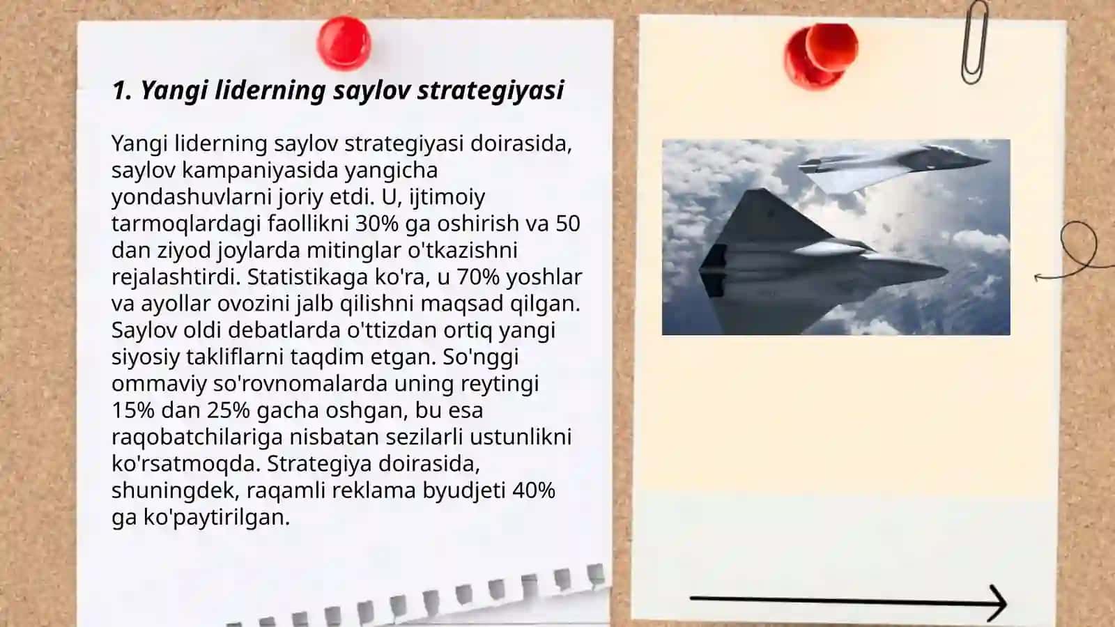 Yangi liderning saylov strategiyasi 3