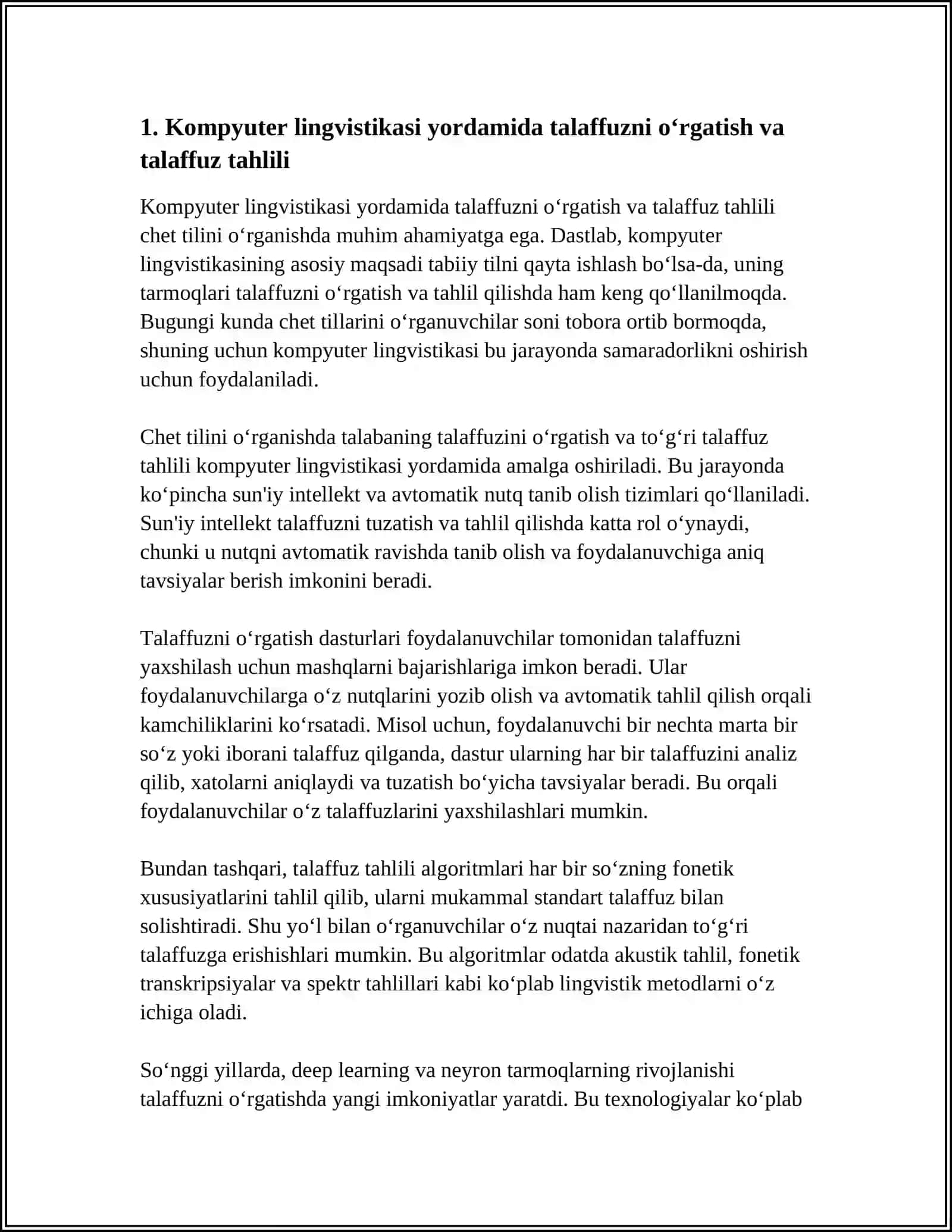 CHET TILINI O’RGANISHDA KAMYUTER LINGVISTIKASINING AHAMIYATI 3
