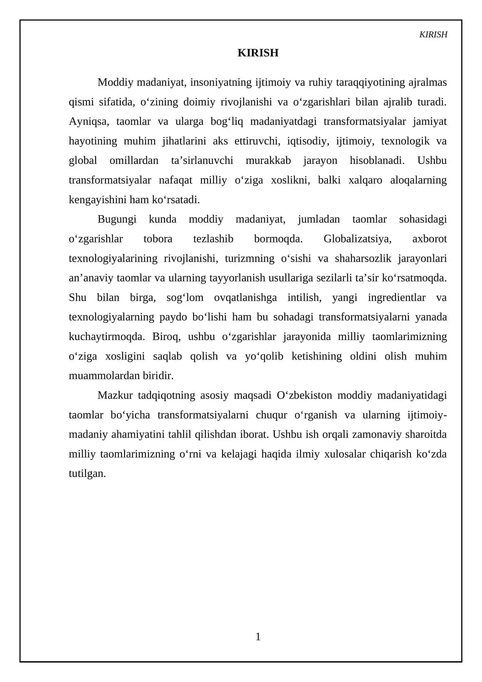 Moddiy madaniyatdagi transformatsiyalar (taomlar boyicha) 3