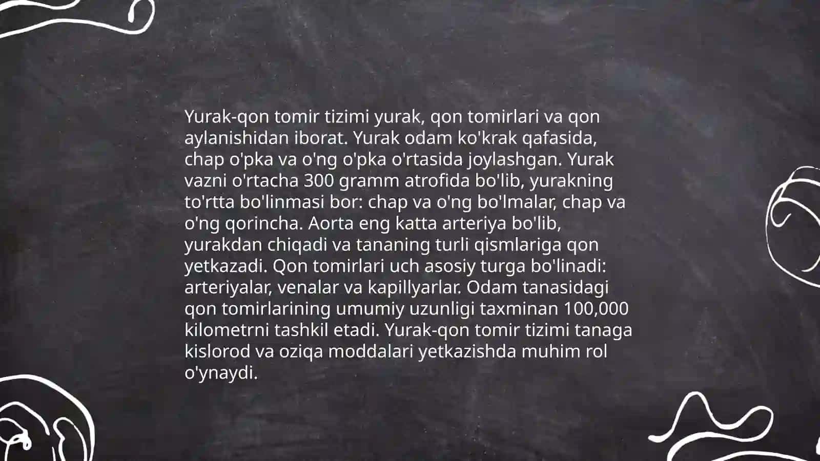 Qon tomirlari tizimining jismoniy yuklamalarga javob berishi 3