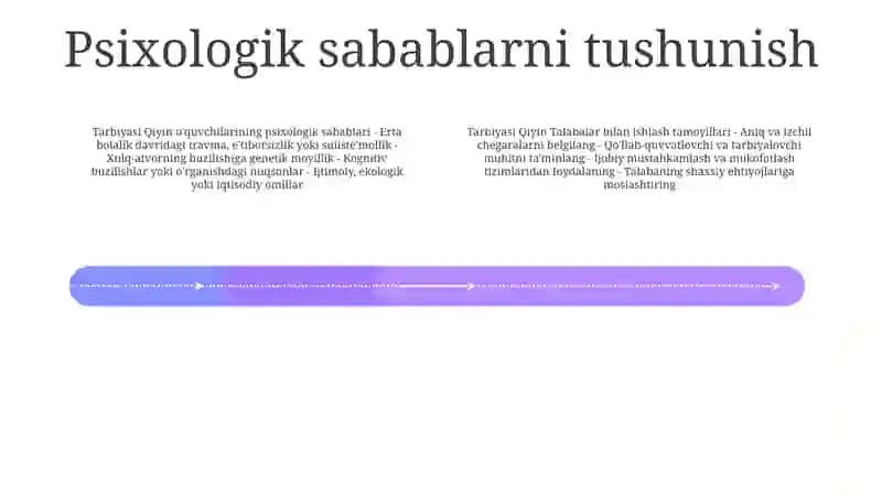 "Tarbiyasi Qiyin" OʻQuvchilar Bilan Ishlashning Psixologik Asoslari 3