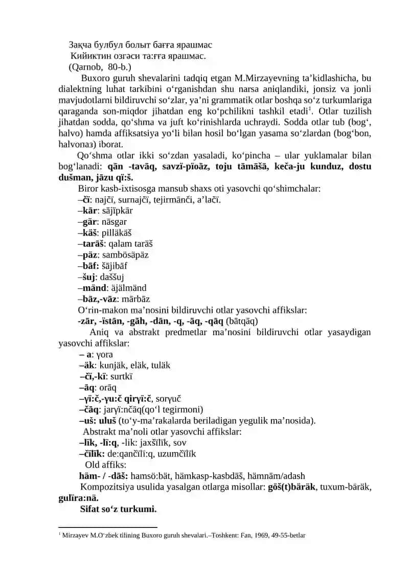 Oʻzbek Shevalarining Morfologik va Sintaktik Xususiyatlari 3