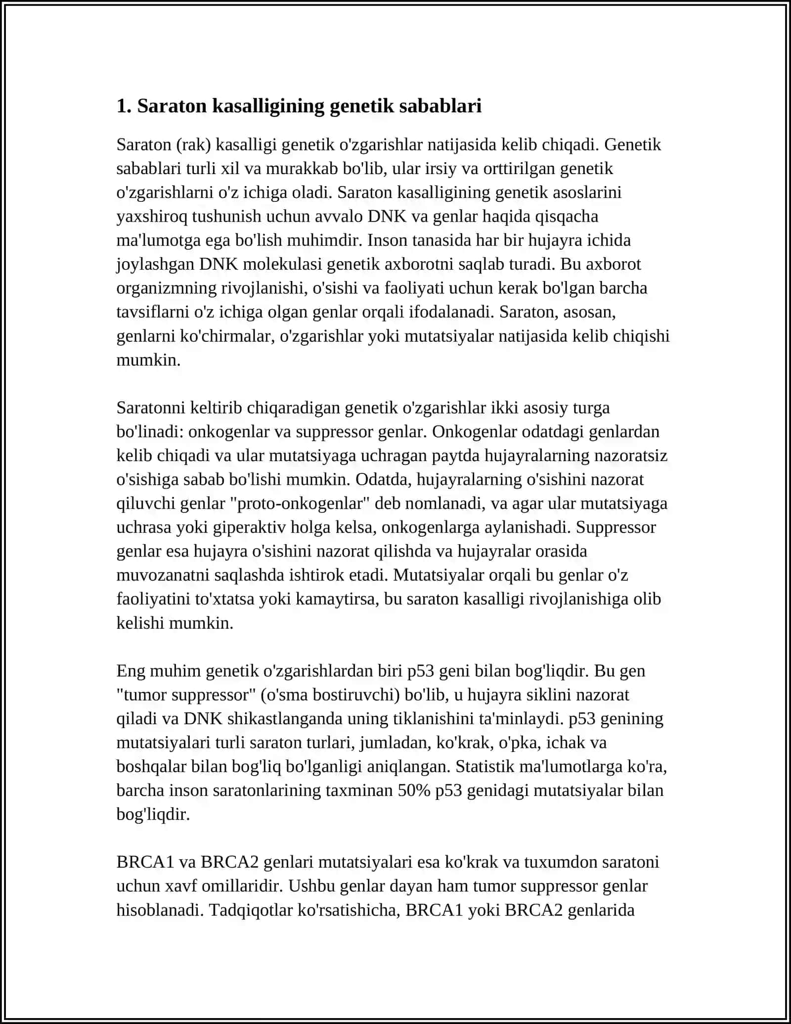 SARATON KASALLIGINING KELIB CHIQISHI VA BIOLOGIK AHAMIYATI 3