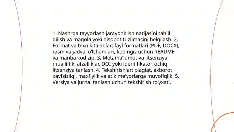 Dasturda bajarilgan ishlarni nashrdan chiqarishni o‘rganish 3
