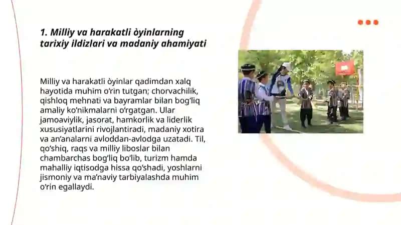 Milliy va harakatli òyinlarni tashkil etish va òtkazish 3